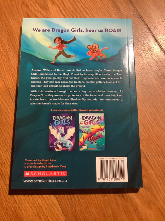 Dragon girls: Azmina the gold glitter dragon. Maddy Mara. 2021.