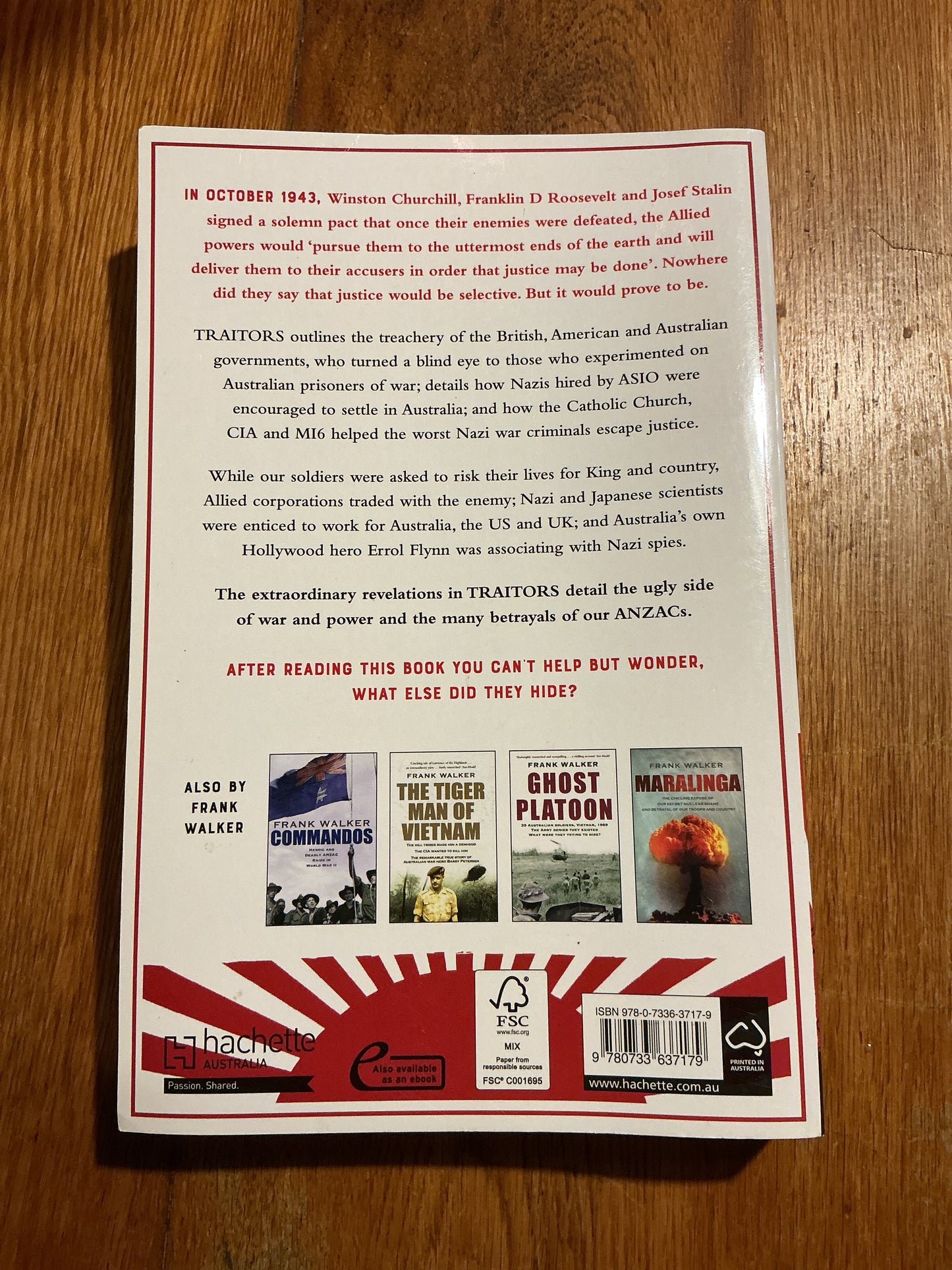 Traitors. Frank Walker. 2017.