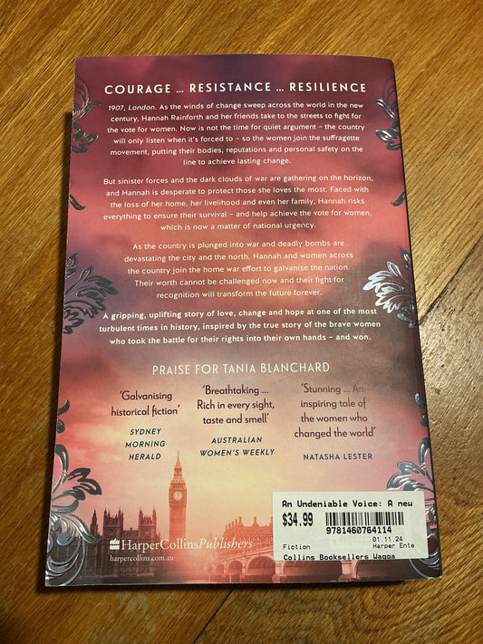 An undeniable voice. Tania Blanchard. 2024.