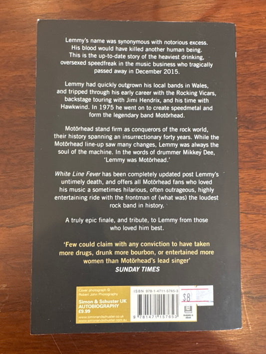 White Line Fever. Lemmy. 2016.