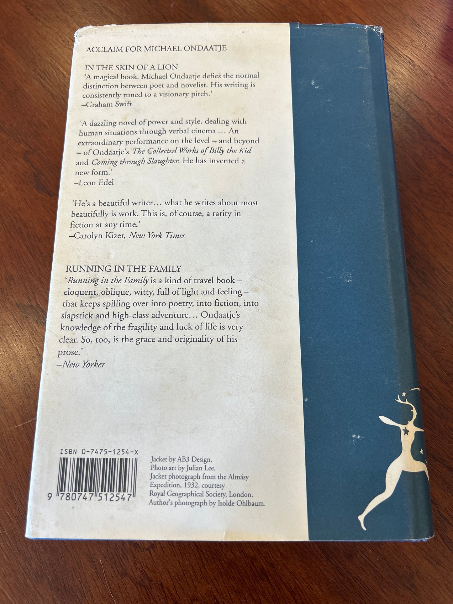 English patient. Michael Ondaatje. 1992.