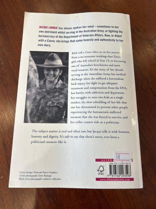 Rebel with a cause. Jacqui Lambie. 2018.