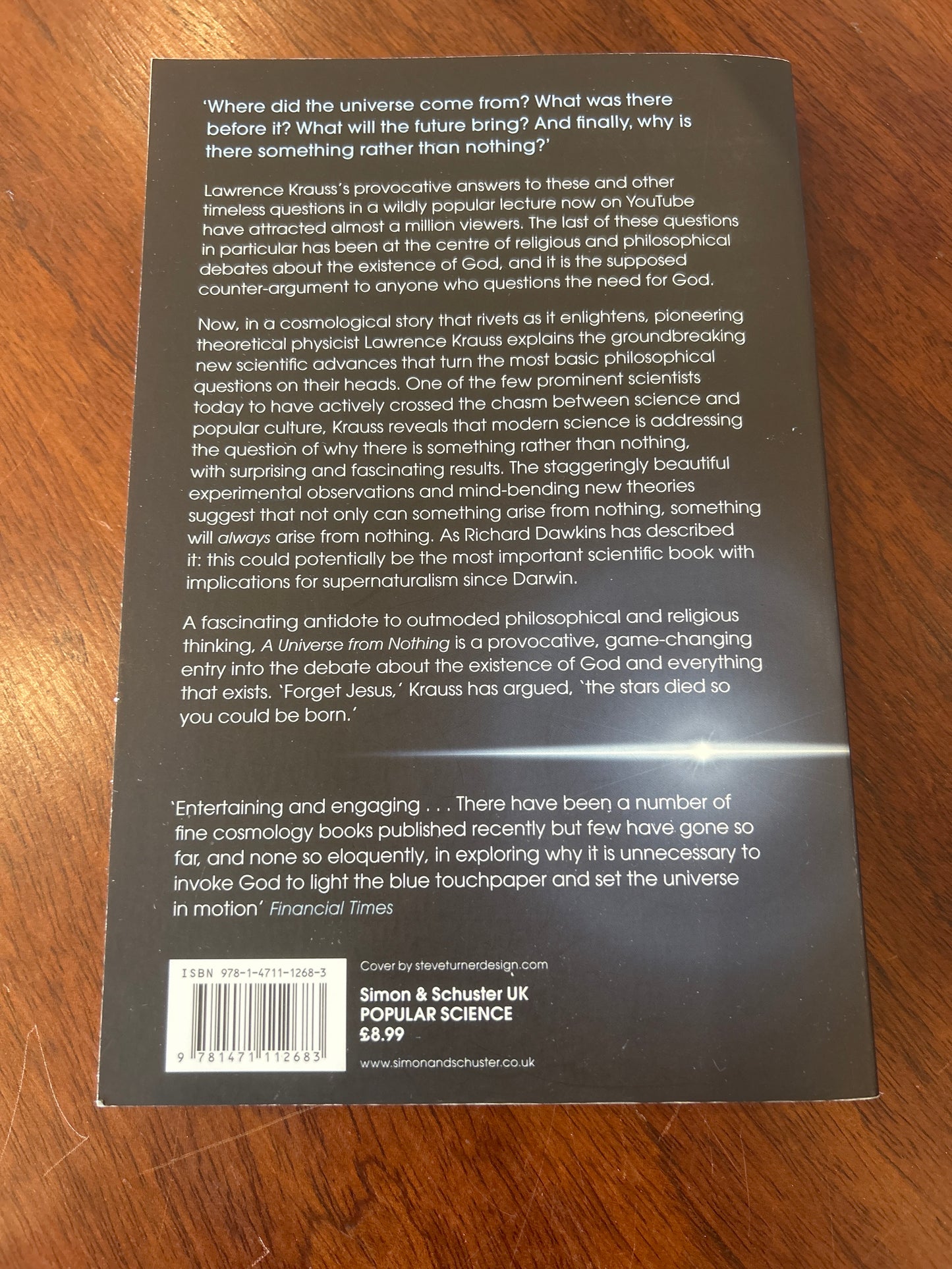 A Universe from nothing: why there is something rather than nothing. Lawrence M. Krauss. 2012.