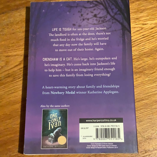 Crenshaw. Katherine Applegate. 2015.