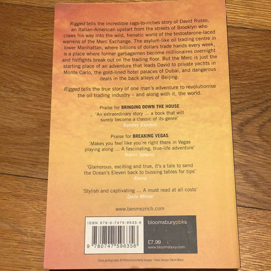 Rigged: the true story of a Wall Street novice who changed the world of oil forever. Ben Mezrich. 2008.