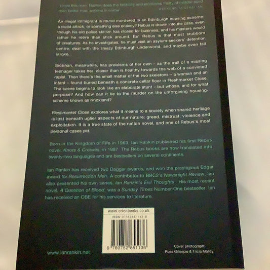 Fleshmarket close. Ian Rankin. 2004.