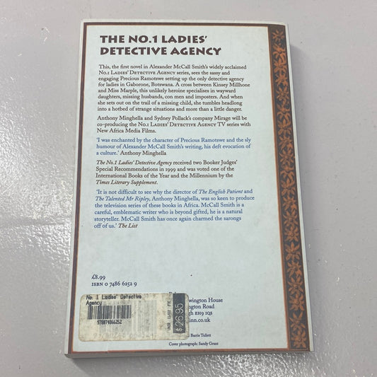 No.1 Ladies Detective Agency. Alexander McCall Smith. 2002.