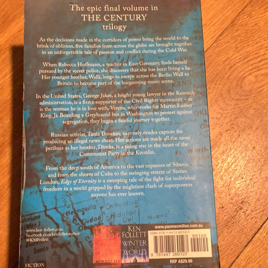 Edge of eternity. Ken Follett. 2014.