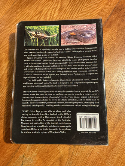 Complete guide to reptiles of Australia. Steve Wilson and Gerry Swan. 2017.