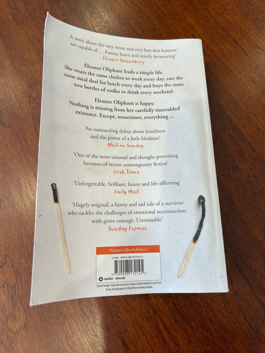 Eleanor Oliphant is completely fine. Gail Honeyman. 2018.