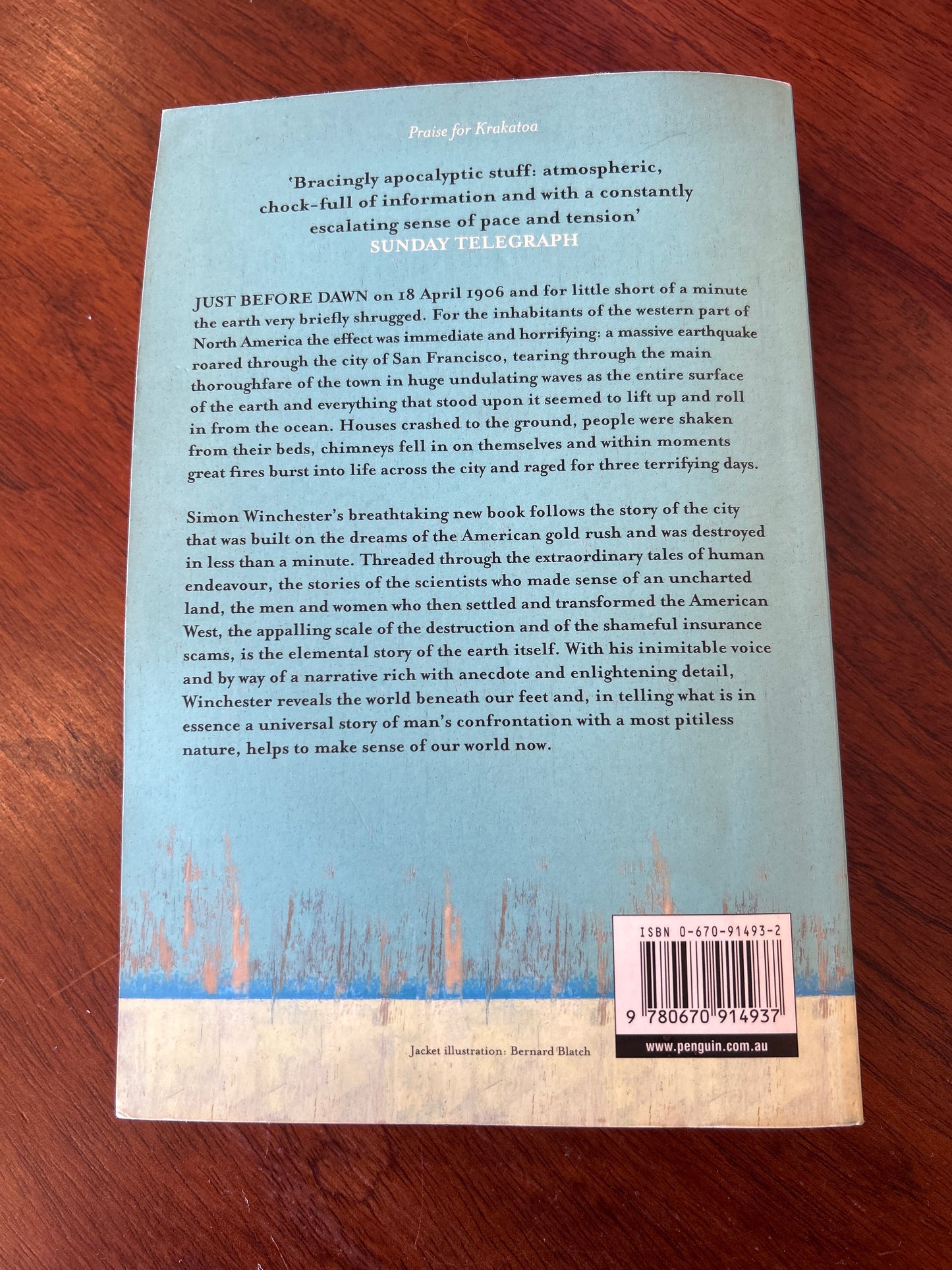 Crack in the edge of the world: the great American earthquake of 1906. Simon Winchester. 2005.