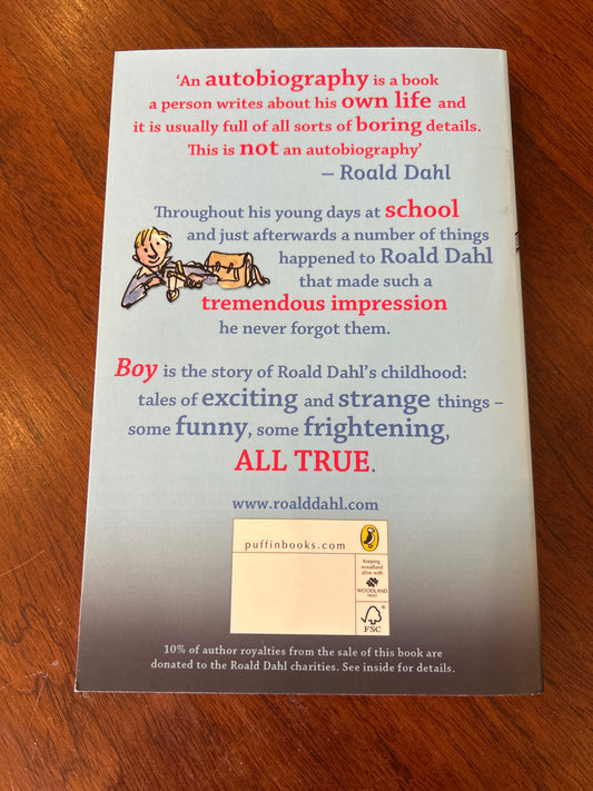 Boy: tales of childhood. Roald Dahl. 2013.