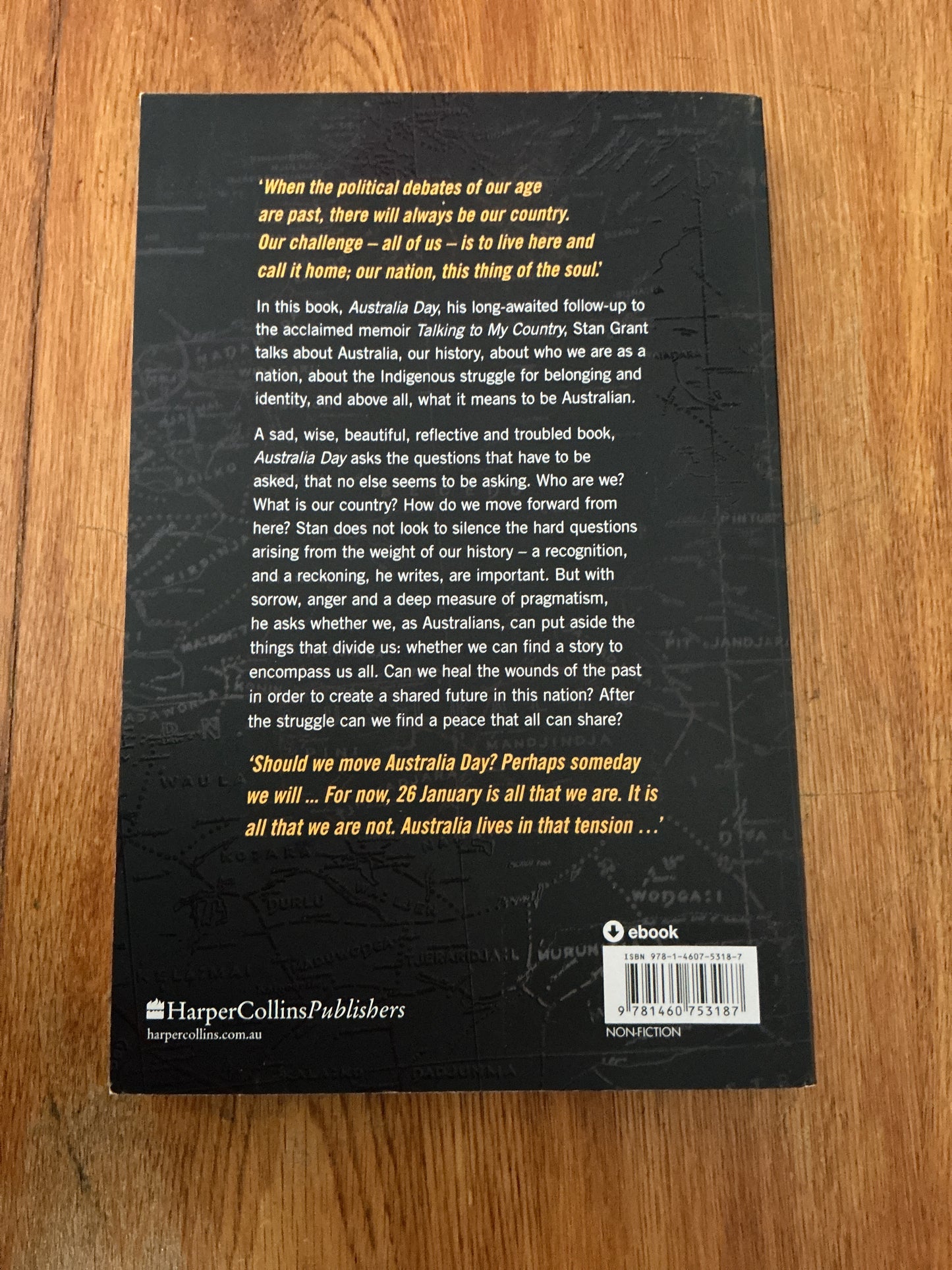 Australia Day. Stan Grant. 2019.