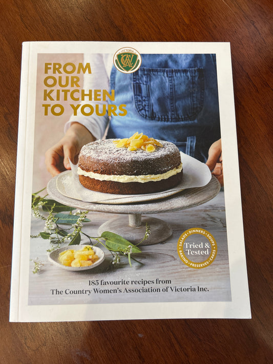 From our kitchen to yours: 185 favourite recipes from Country Women’s Association of Victoria. Country Women’s Association of Victoria.2021.