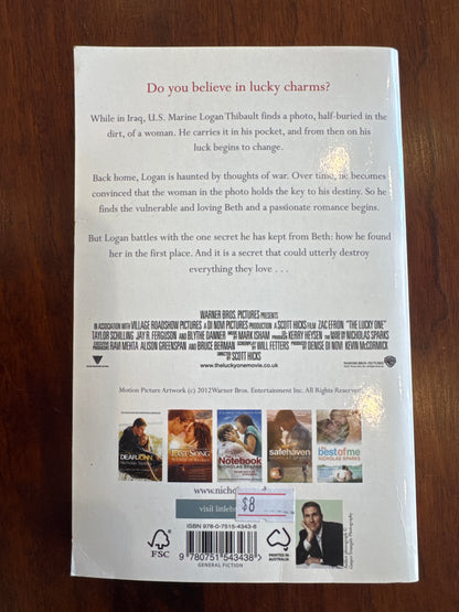 Lucky one. Nicholas Sparks. 2012.