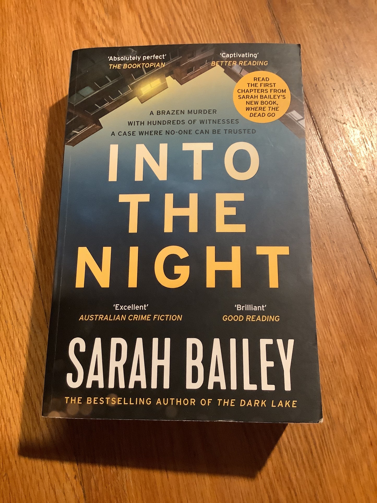 Into the night. Sarah Bailey. 2019.