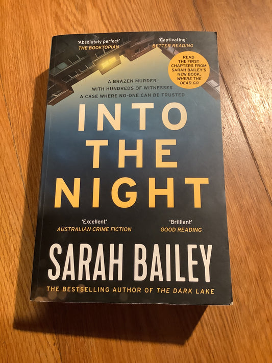 Into the night. Sarah Bailey. 2019.