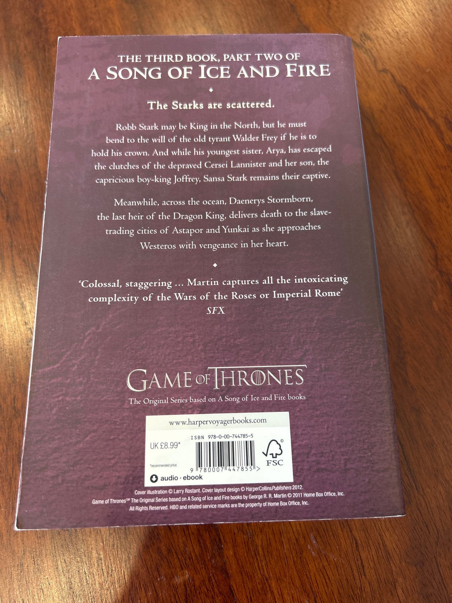 Storm of swords 2: blood and gold. George R. R. Martin. 2011.