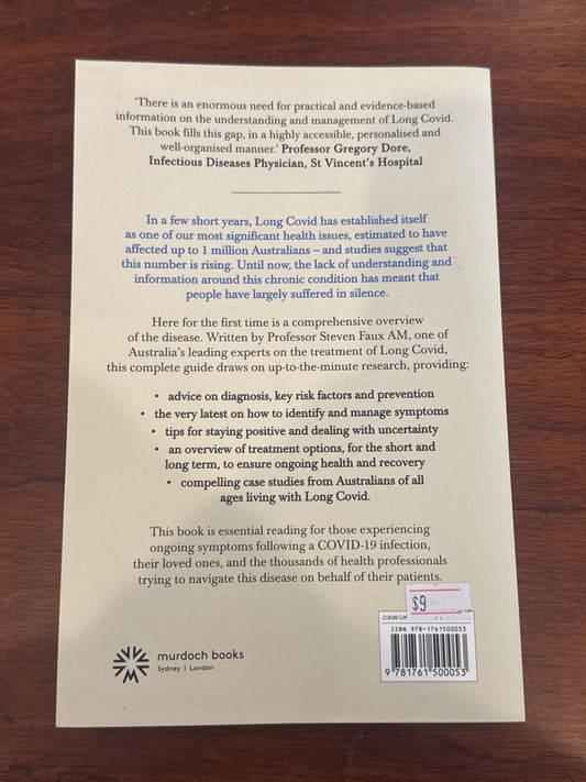 Long Covid. Professor Steven Faux. 2024.