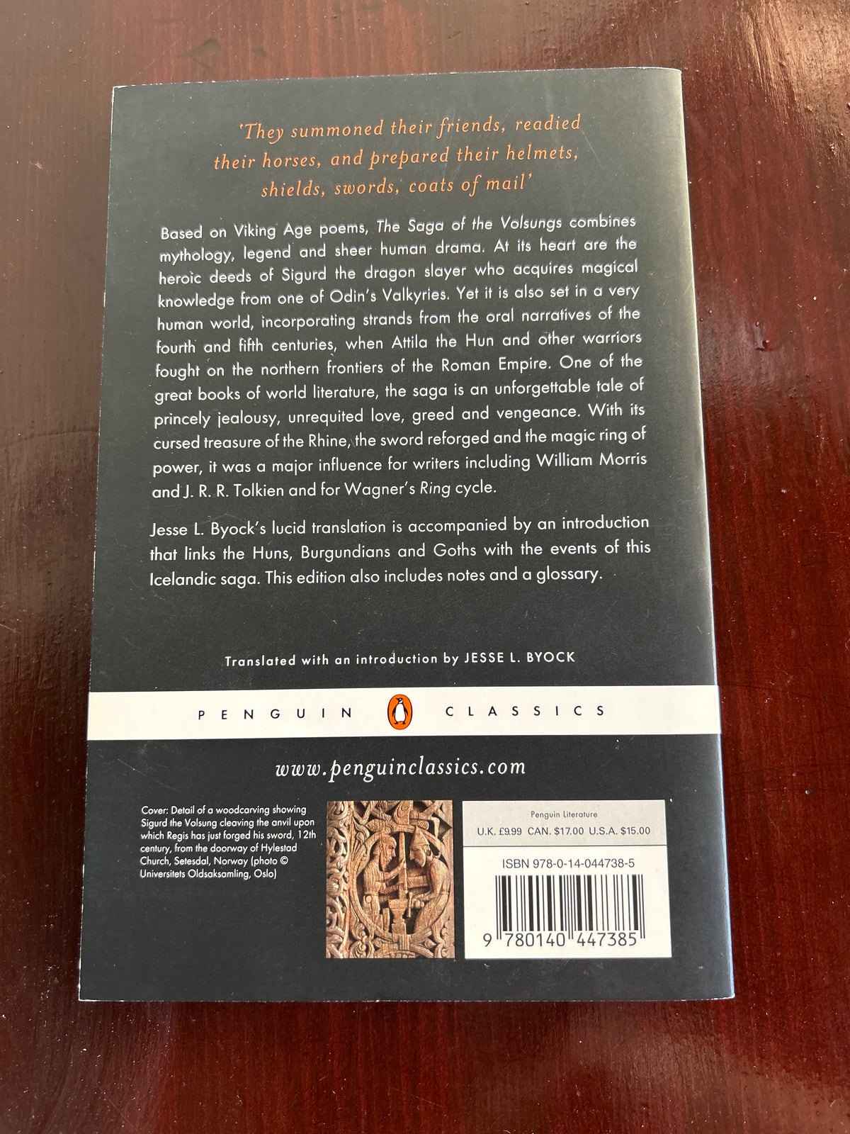 Saga of the Volsungs. Translated by Jesse L. Byock. 1999.