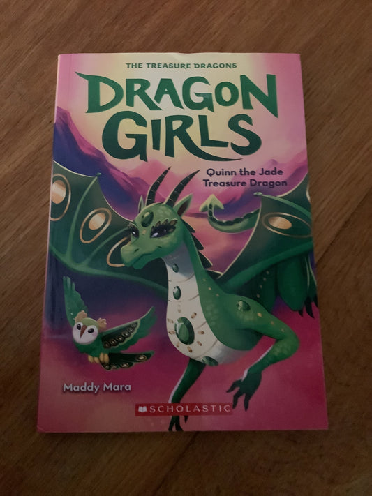 Dragon girls: Quinn the Jade treasure dragon. Maddy Mara. 2022.