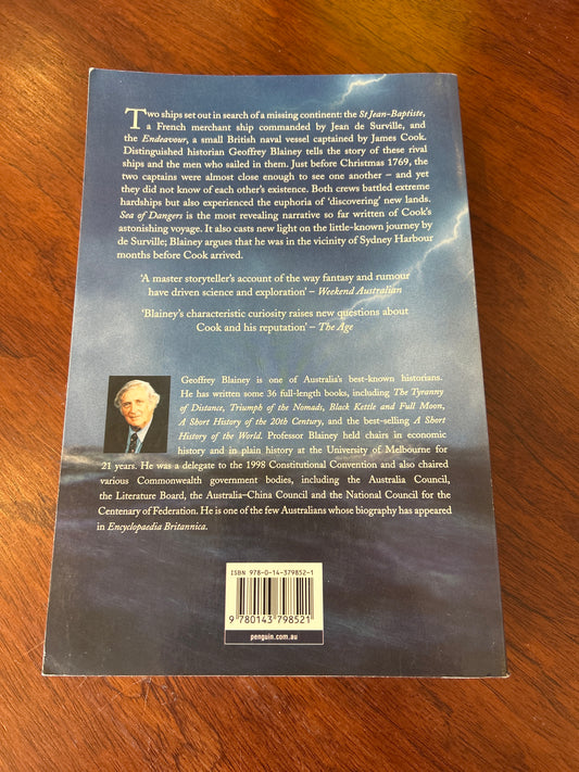 Sea of dangers: Captain Cook and his rivals. Geoffrey Blainey. 2010.