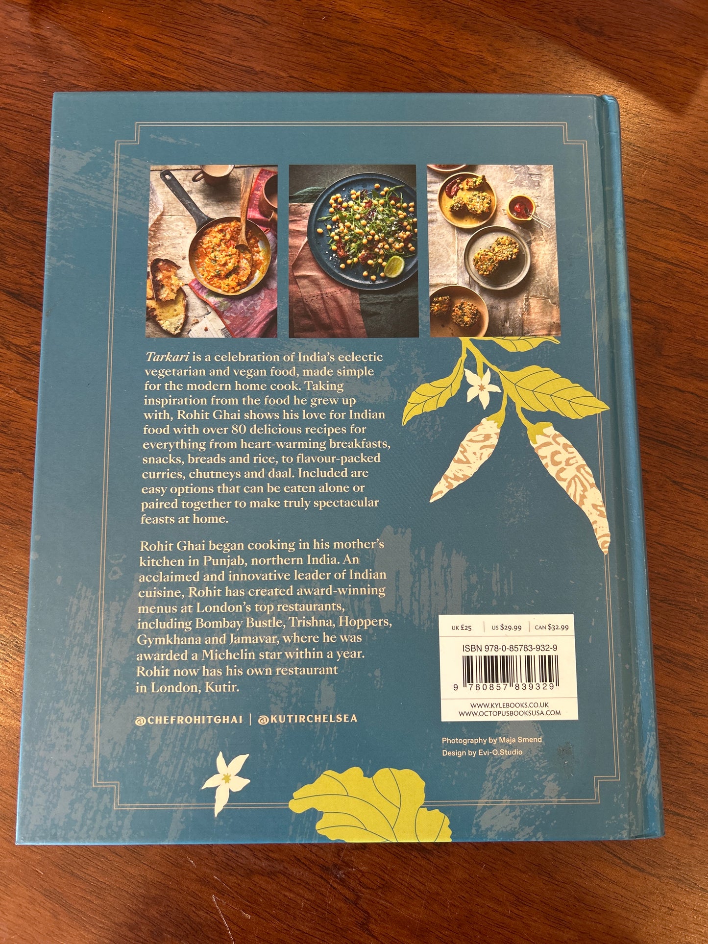 Tarkari: vegetarian and vegan Indian dishes with heart and soul. Rohit Ghai. 2021.