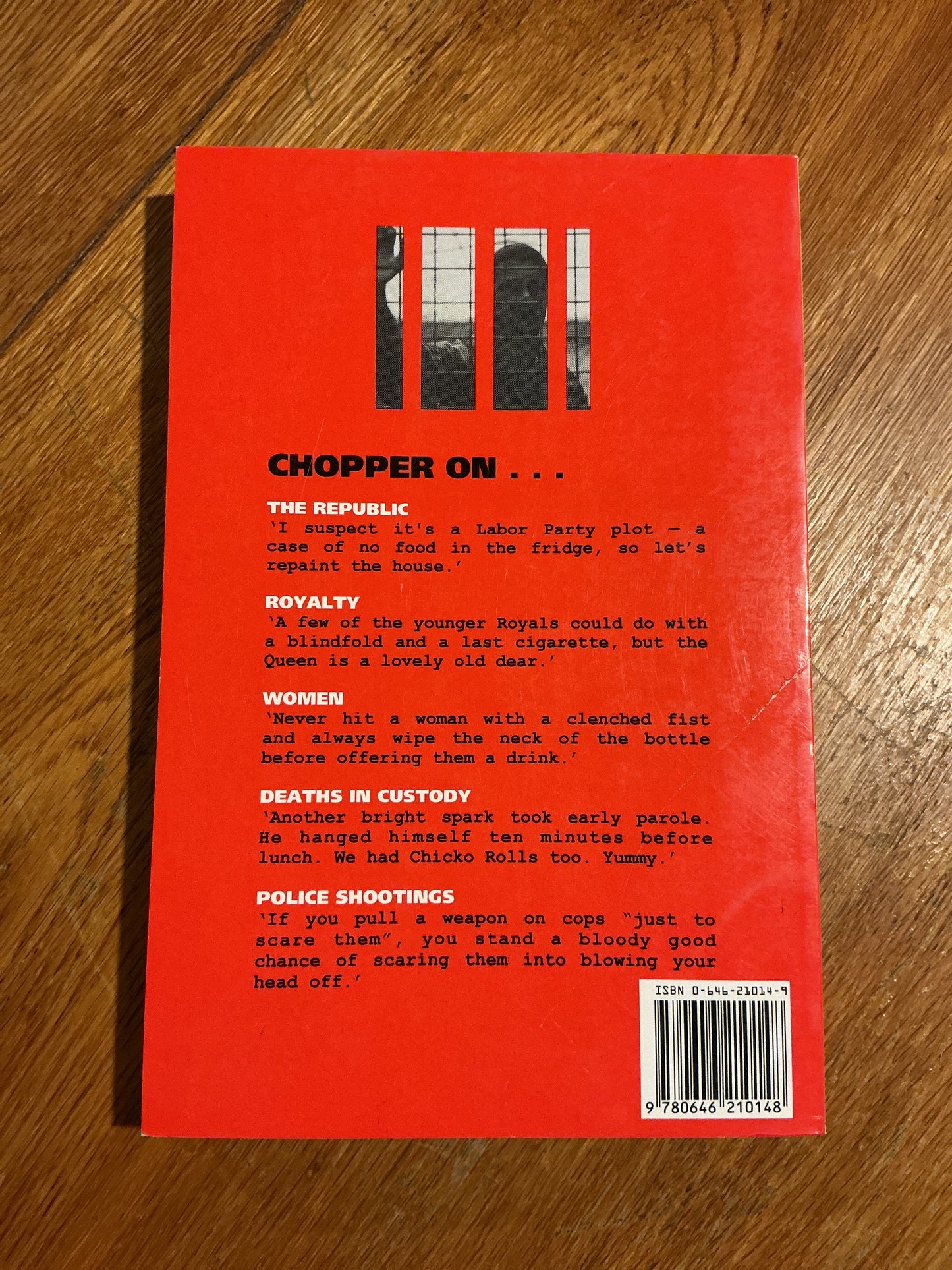 Chopper 4: for the term of his unnatural life. Mark Brandon Read. 1997.