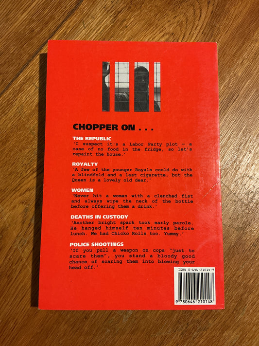 Chopper 4: for the term of his unnatural life. Mark Brandon Read. 1997.