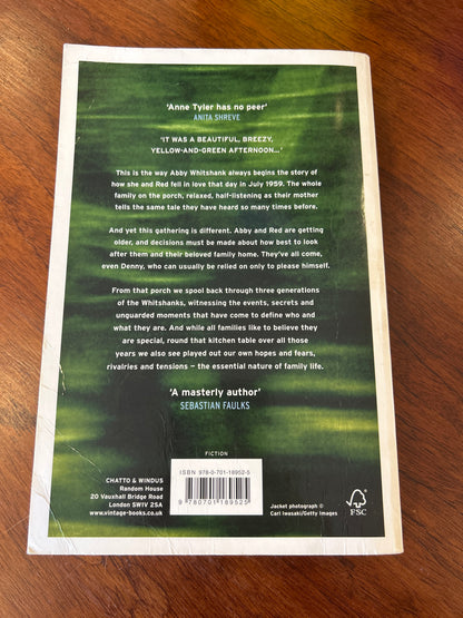Spool of blue thread. Anne Tyler. 2015.