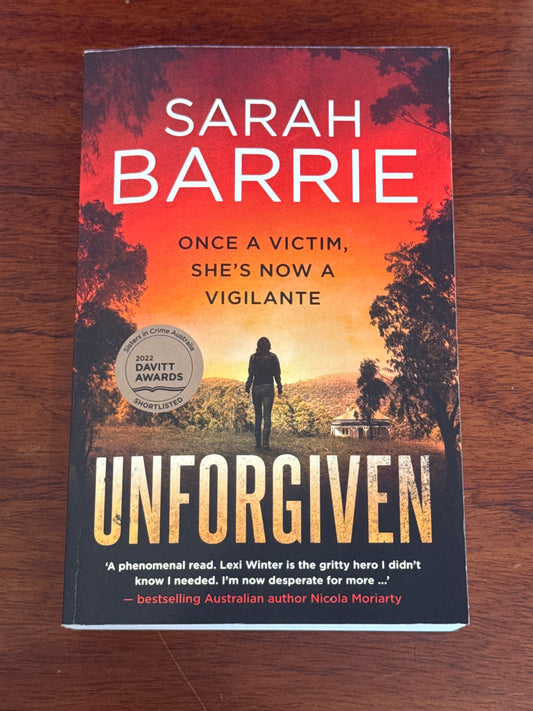 Unforgiven. Sarah Barrie. 2022.
