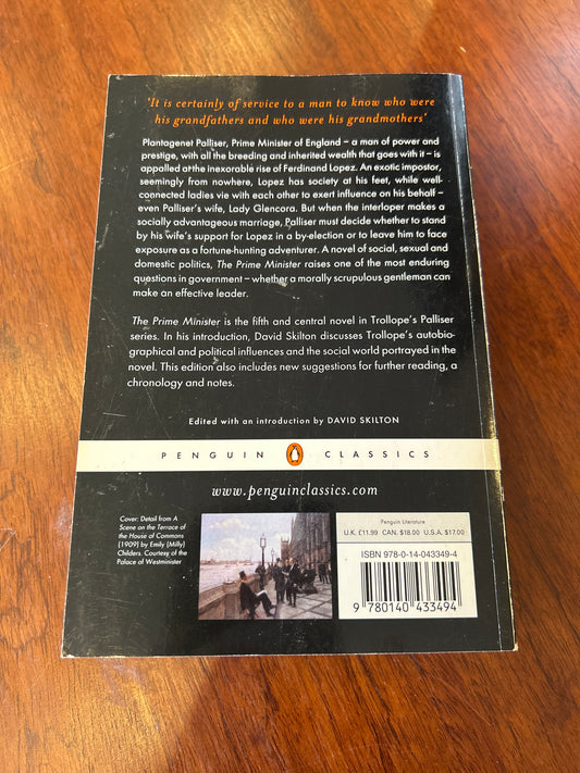 Prime Minister. Anthony Trollope. 2004.