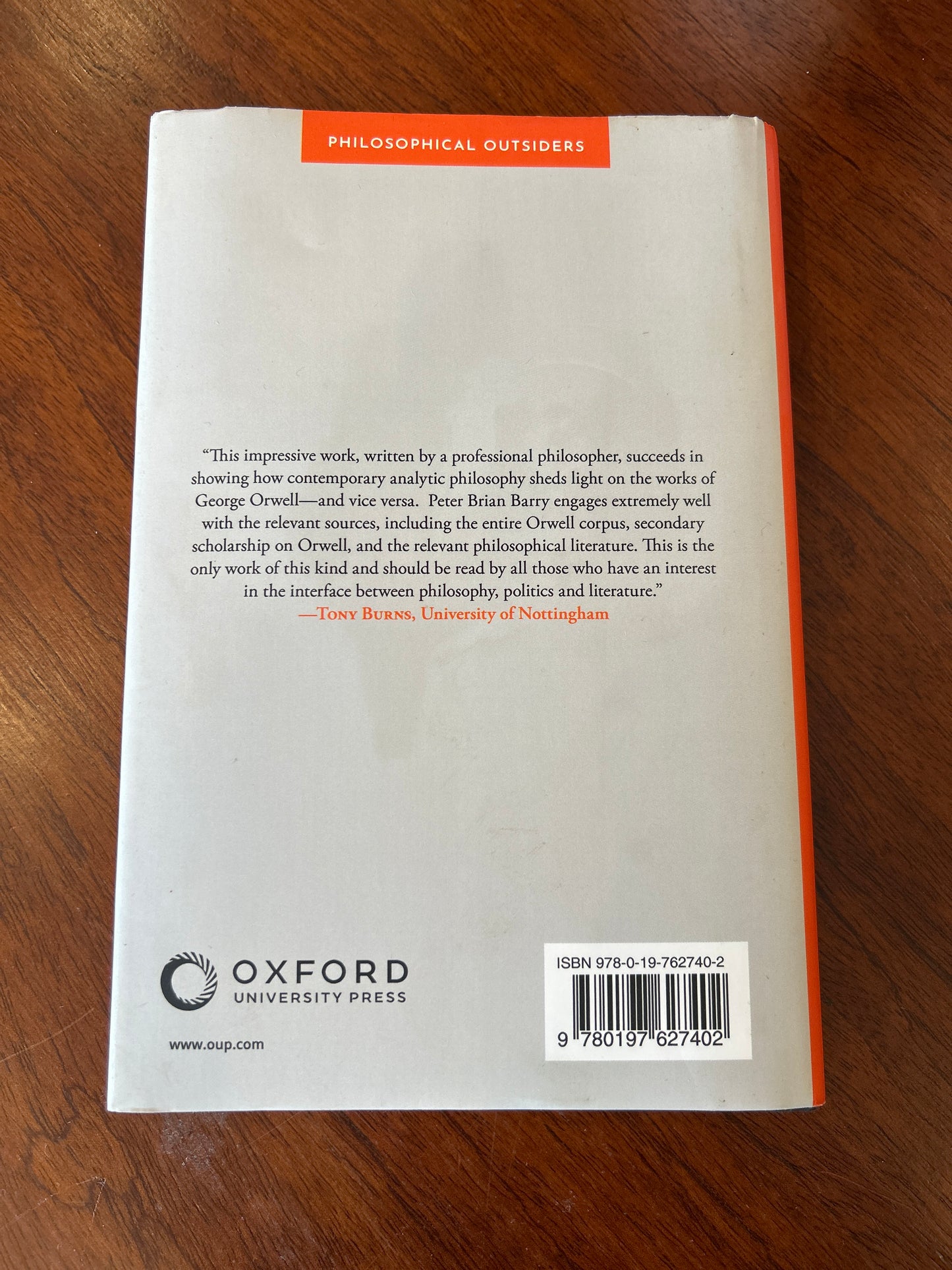 George Orwell the ethics of equality. Peter Brian Barry. 2023.