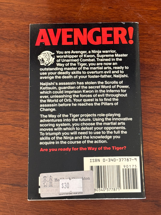 Way of the Tiger: Avenger! Mark Smith and Jamie Thomson. 1985.