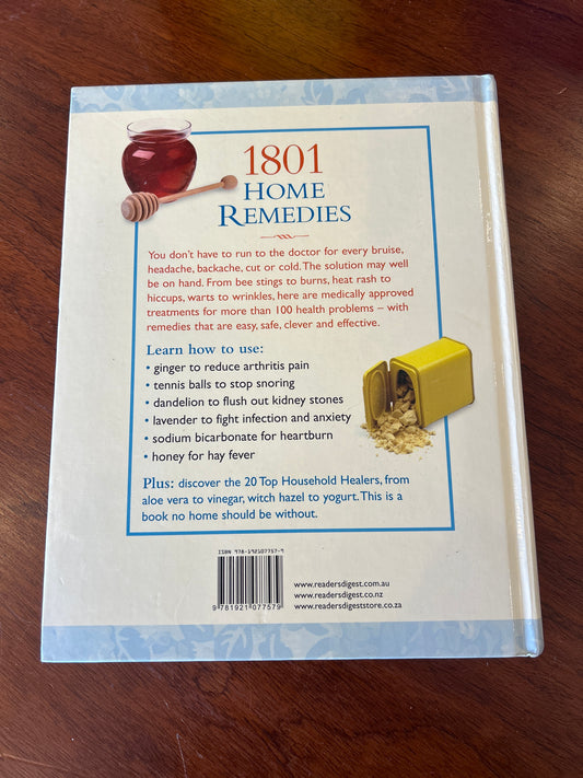 1801 home remedies: trustworthy treatments for everyday health problems. Reader’s Digest. 2007.