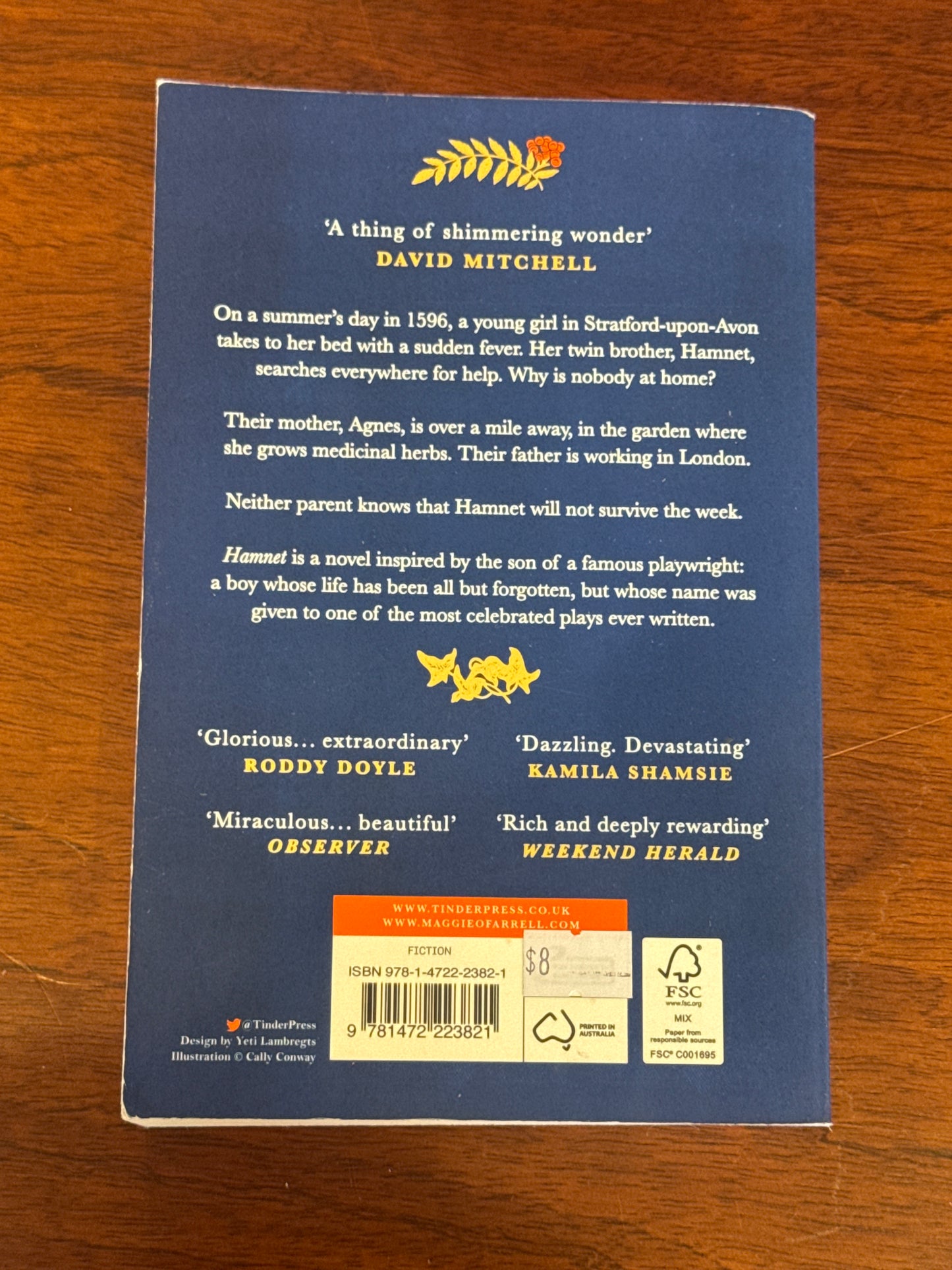 Hamnet. Maggie O’Farrell. 2021.