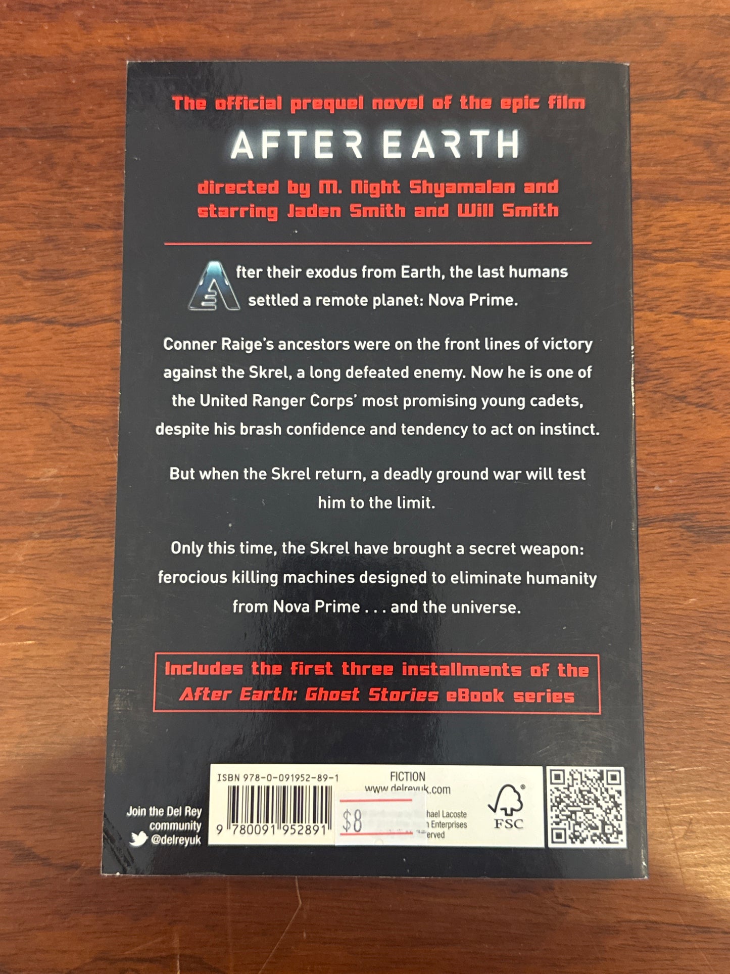 After Earth A Perfect Beast. Michael Jan Freidman, Robert Greenberger and Peter David. 2013.