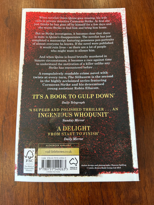 Silkworm. Robert Galbraith. 2015.