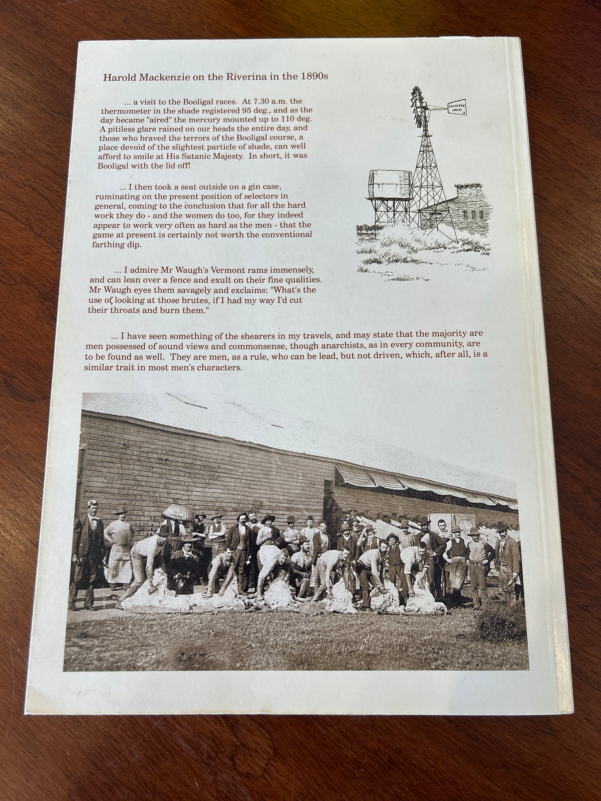 McKenzie’s Riverina: a tour of the Hay district pastoral holdings of the 1890s. Harold M. Mackenzie. 2008.