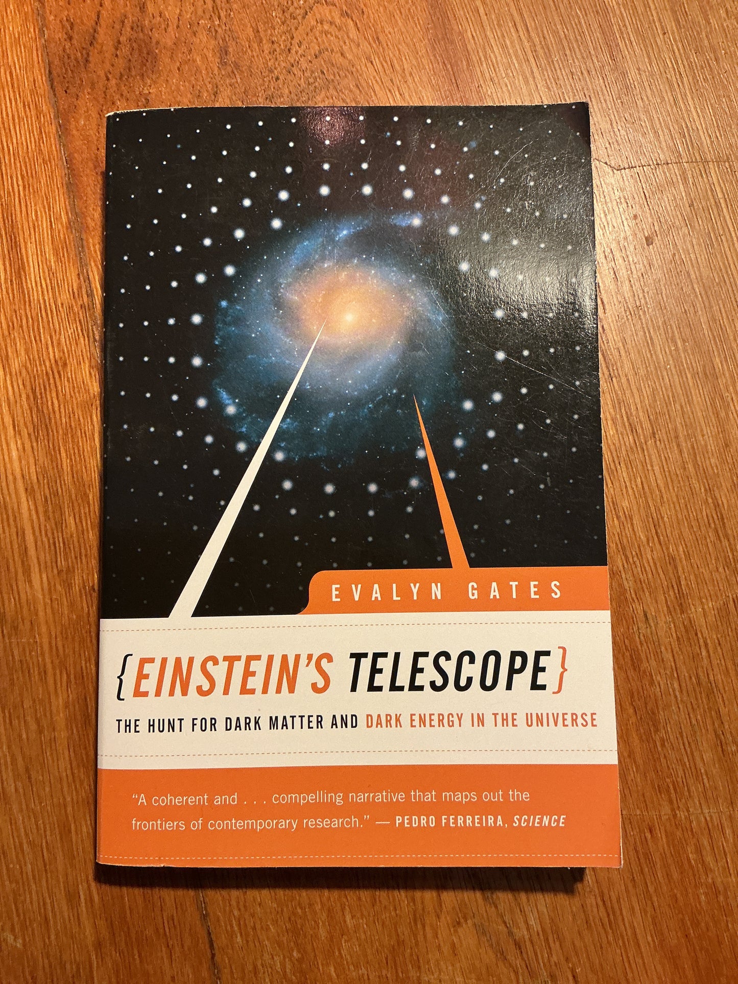 Einstein’s telescope: the hunt for dark matter and dark energy in the universe. Evelyn Gates. 2010.