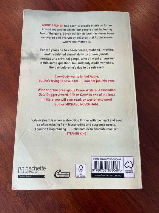 Life or death. Michael Robotham. 2017.