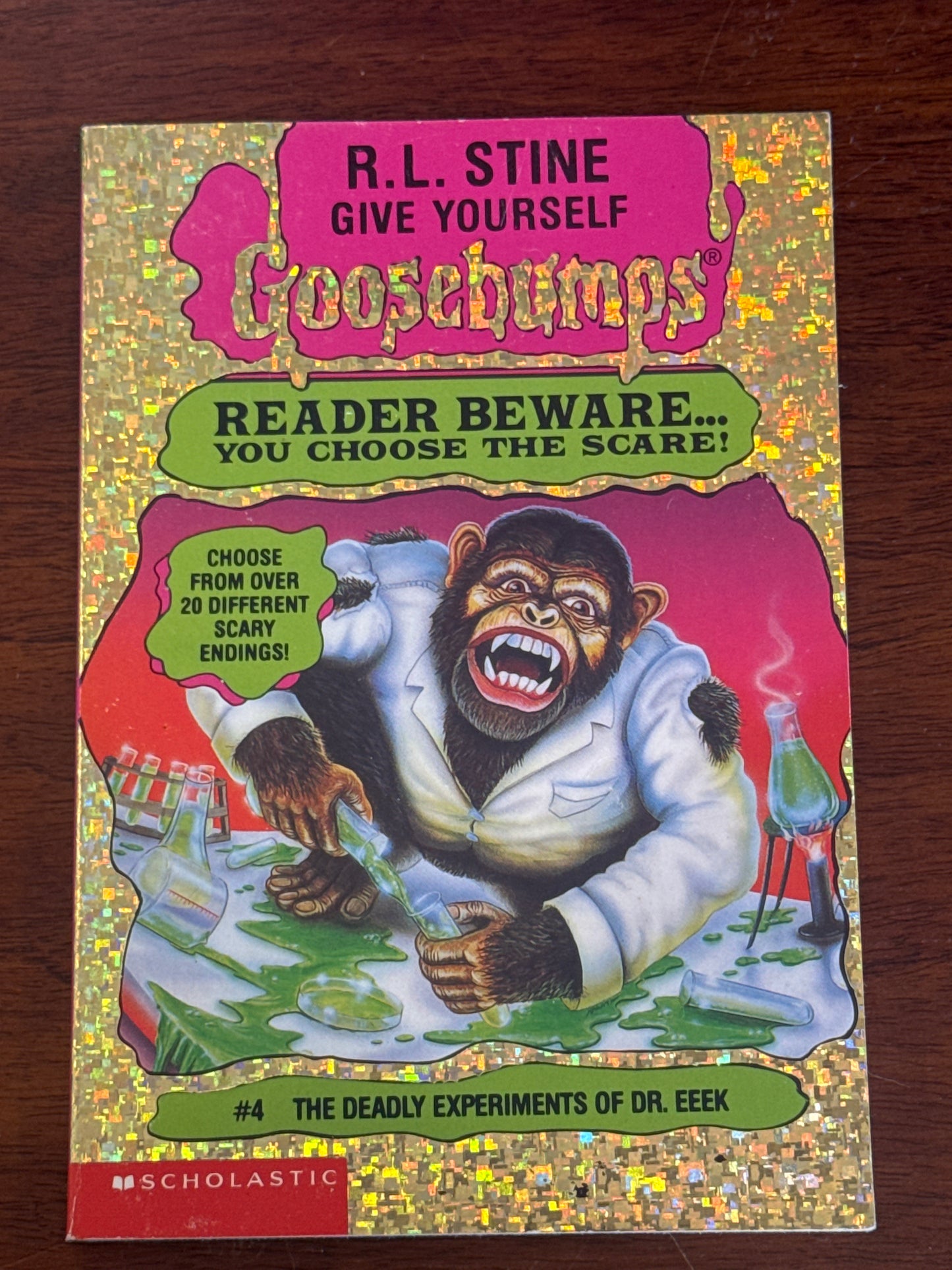 Goosebumps reader beware.. you choose the scare! #4 Deadly experiments of Dr. Eek. 1996.