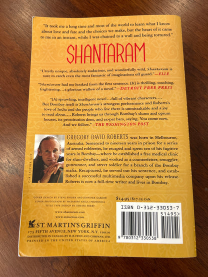 Shantaram. Gregory David Roberts. 2003.
