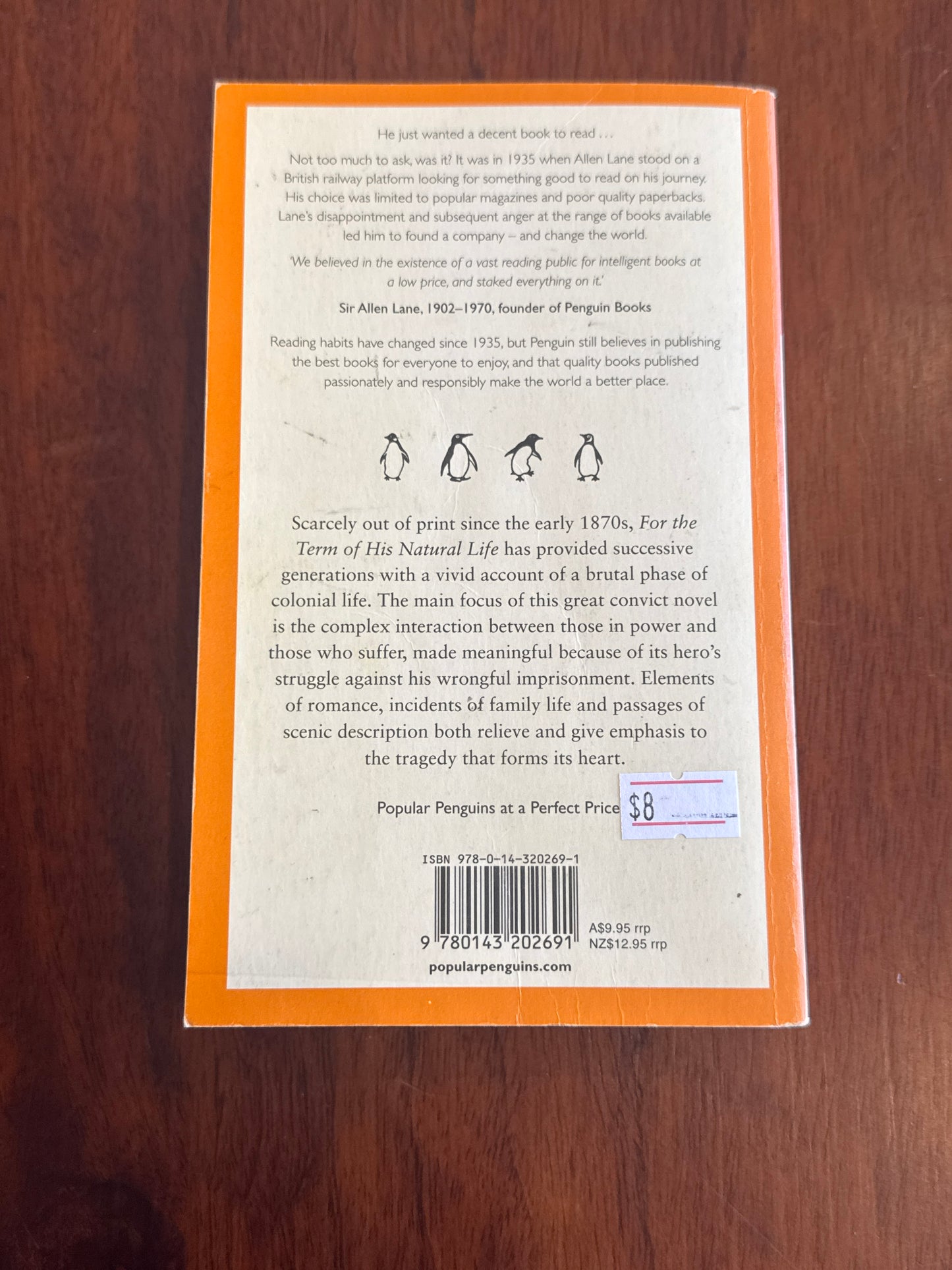 For the term of his natural life. Marcus Clarke. 2009.