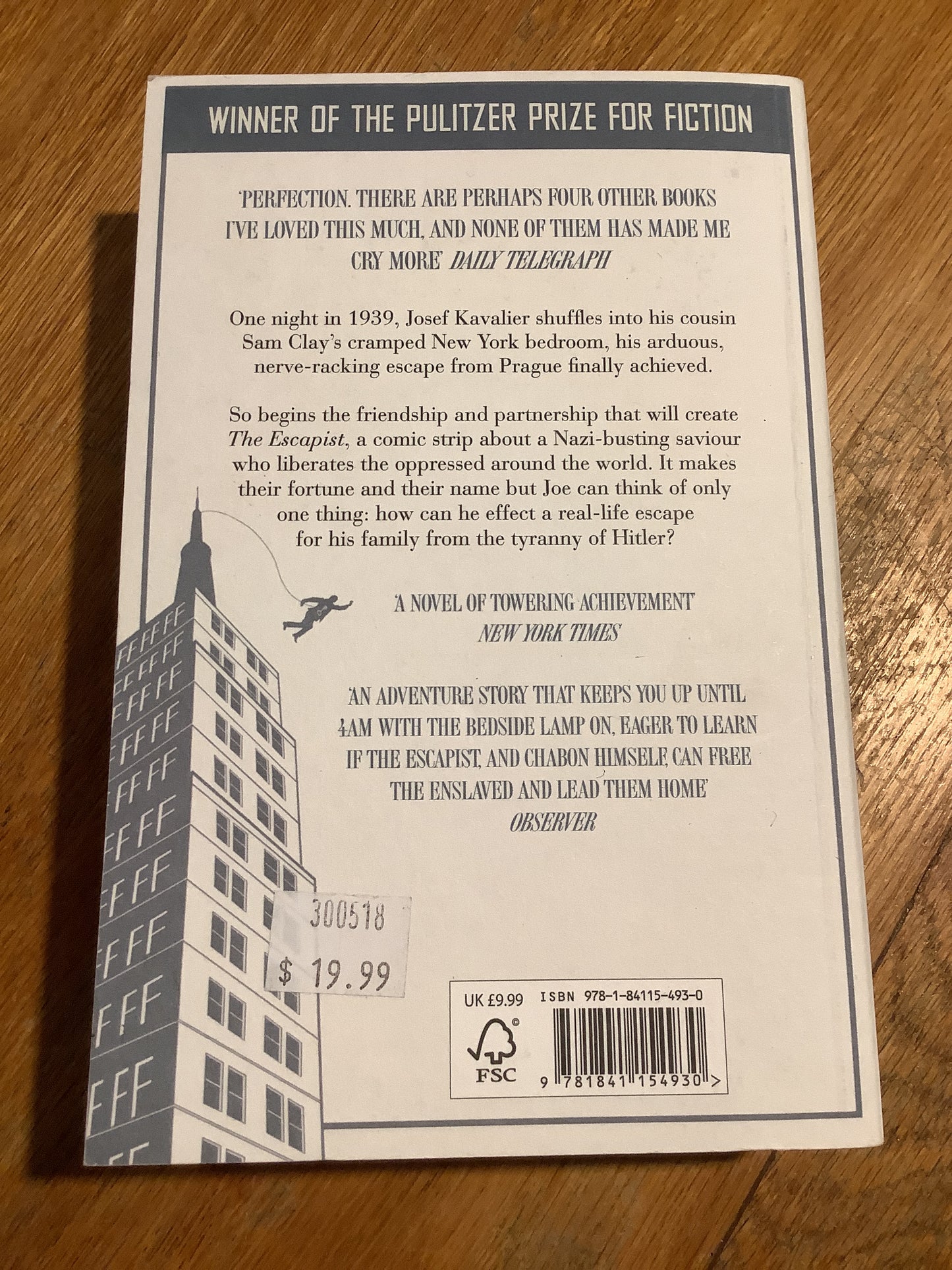 Amazing adventures of Kavalier & Clay. Michael Chabon. 2010.