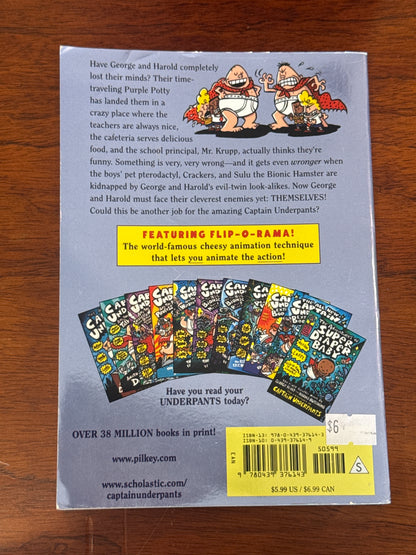 Captain Underpants and the preposterous plight of the purple potty people. Dav Pilkey. 2006.
