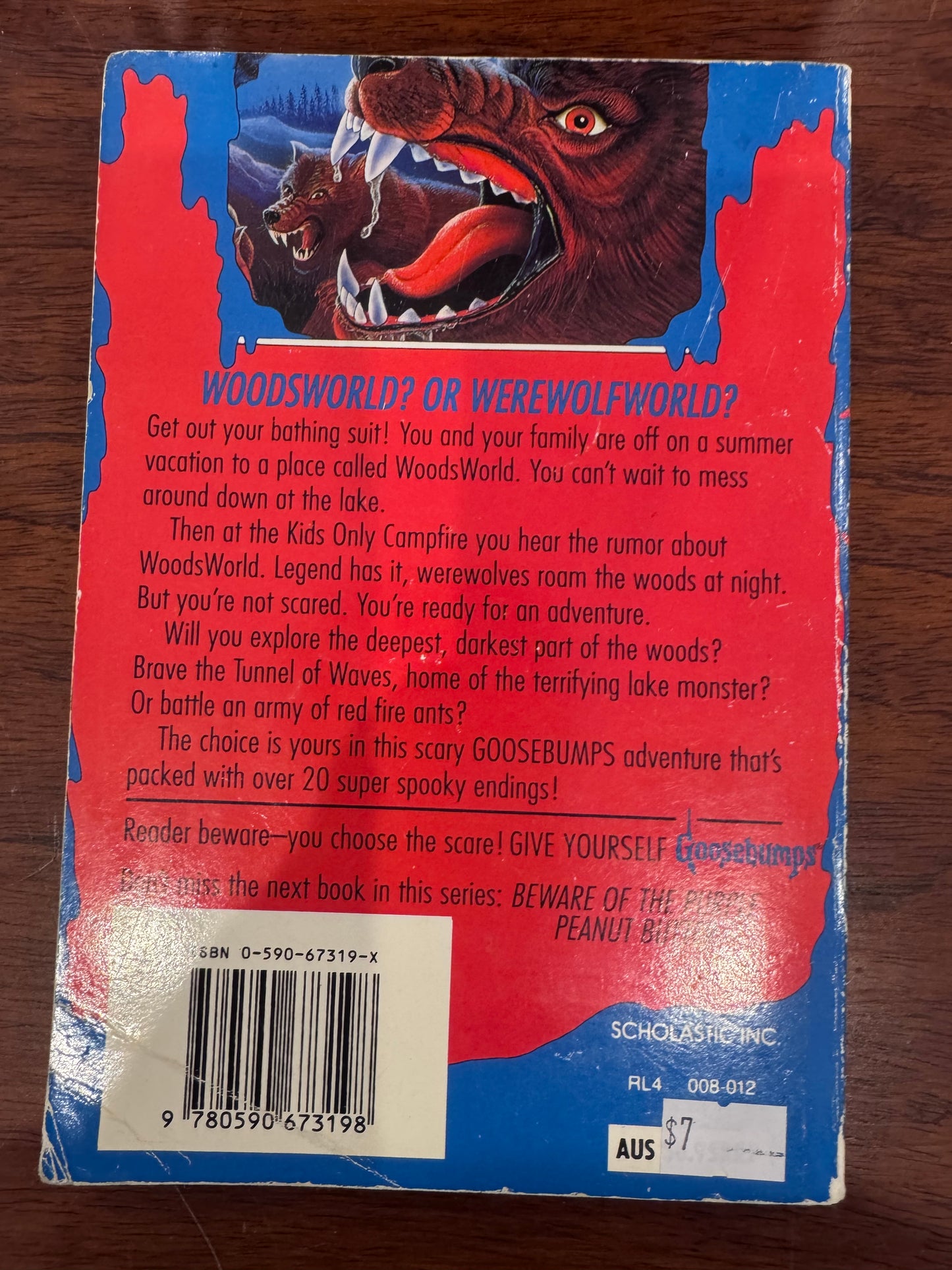 Goosebumps #5 Night in Werewolf Woods. R.L. Stine. 1996.