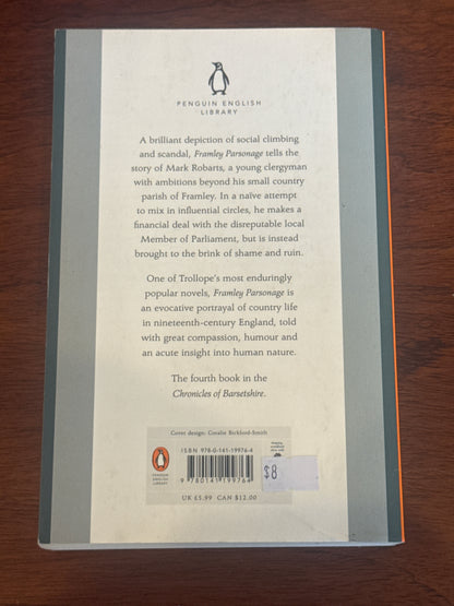 Framley parsonage. Anthony Trollope. 2012.
