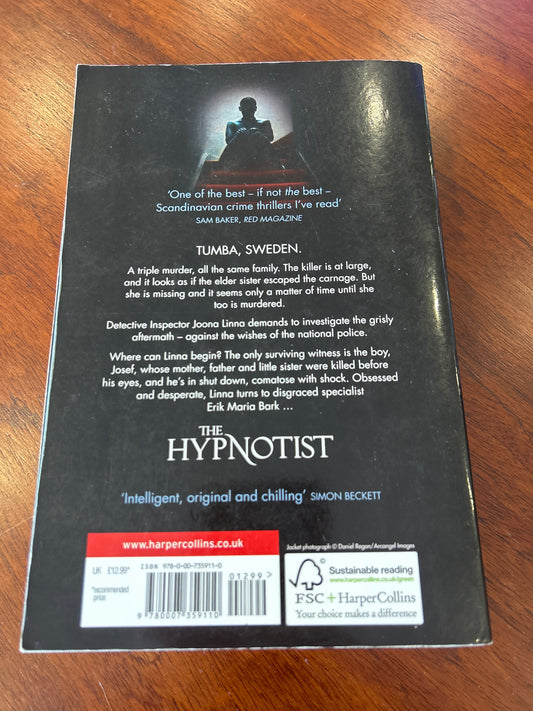 Hypnotist. Lars Kepler. 2011.