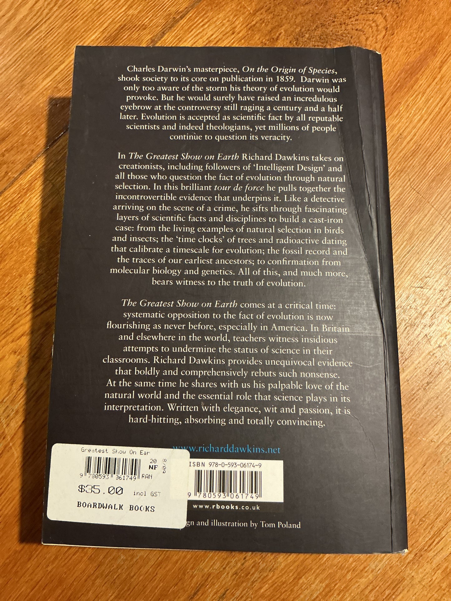 Greatest show on earth: the evidence for evolution. Richard Dawkins. 2009.